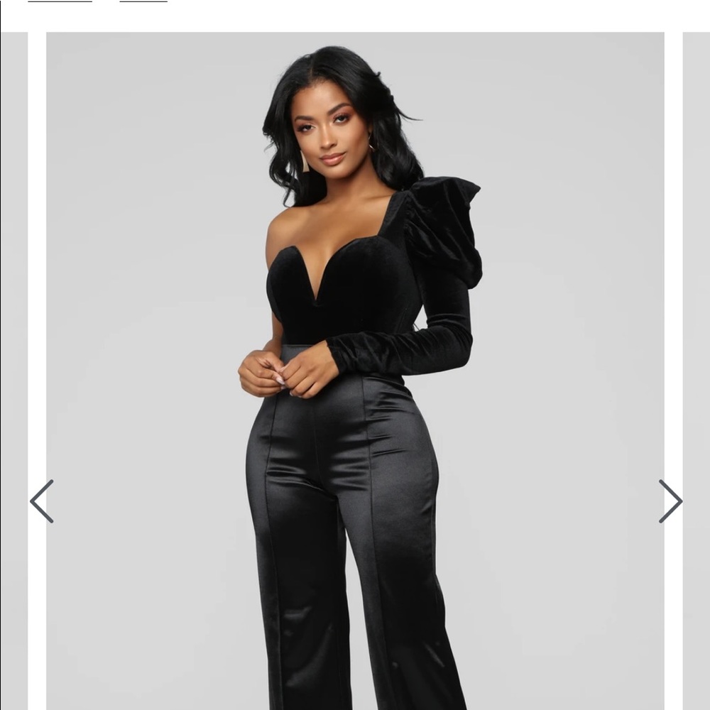 Satin black flare pant